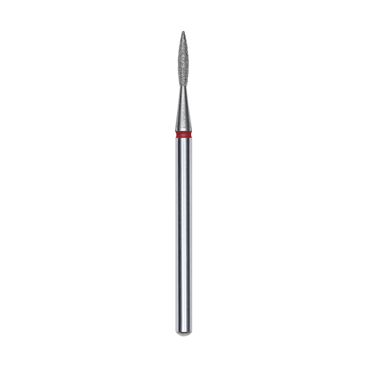 Frez diamentowy płomień ostry czerwony EXPERT średnica 1,8 mm / część pracująca 8 mm