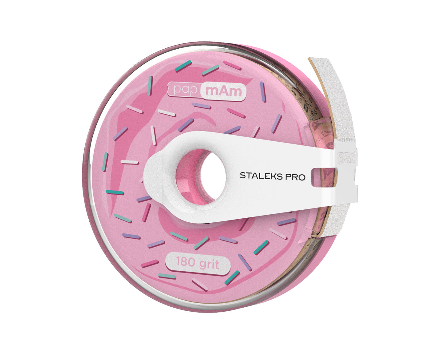 Taśma wymienna papmAm biała EXPERT w szpuli plastikowej STALEKS PRO ziarno 180, szt.